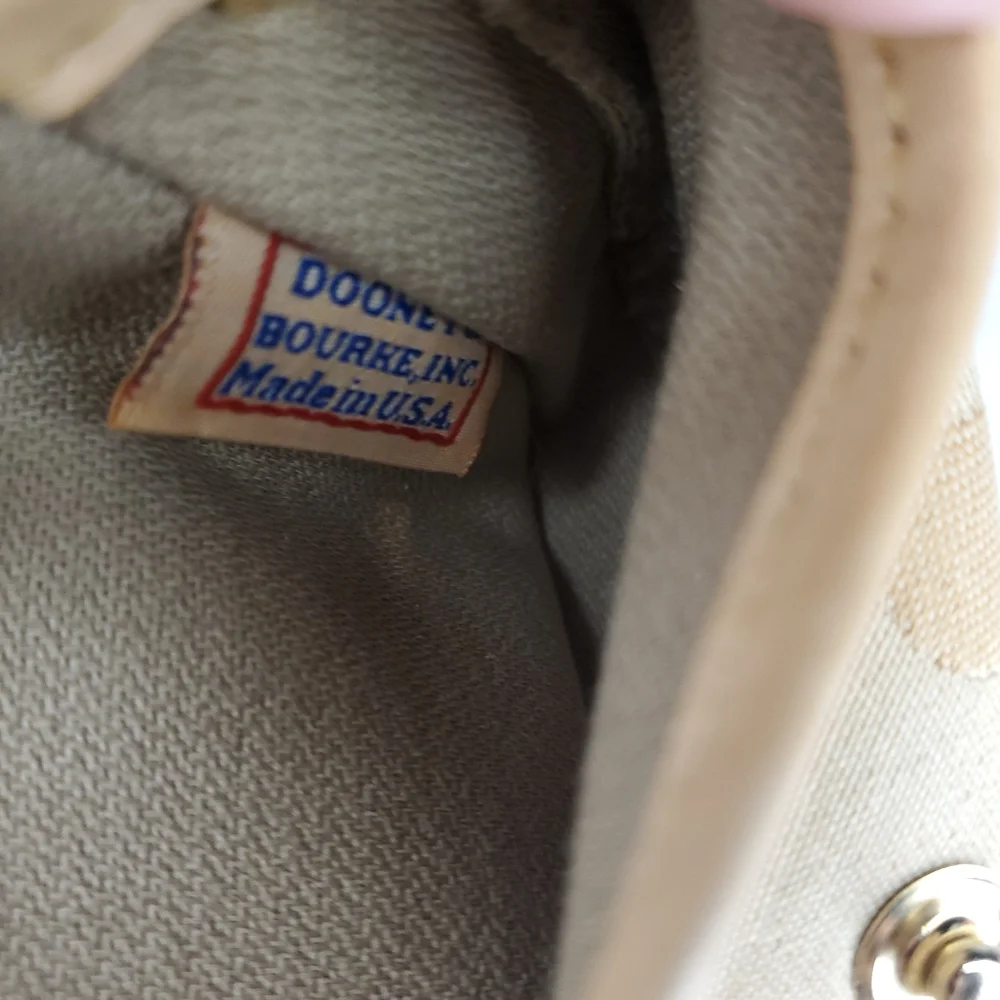 Dooney & Bourke Cream Canvas Pouch